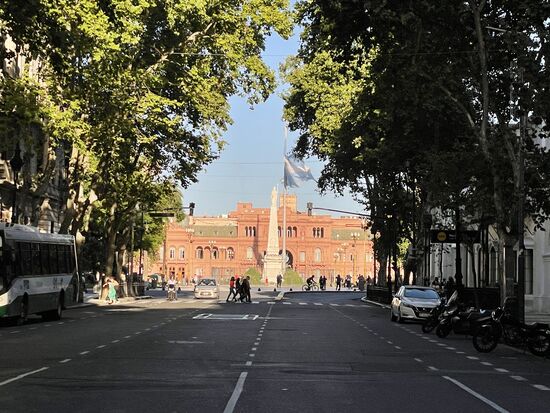 ein letztes Mal die Casa Rosada