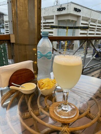 Abschluss eines extra-ruhigen Tages: ein Pisco-Sour