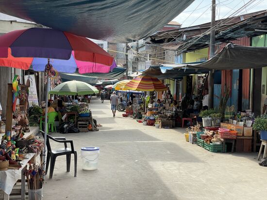 Der frühere Schamanenmarkt ist geschrumpt