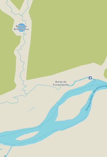 maps.me / Pebas ist der rechteckige Punkt