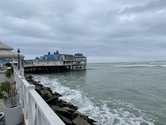 Mein Ziel: die Rosa Nautica draussen auf dem Pier