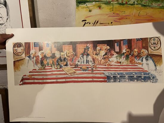 Nixon, last supper - noch ohne Signatur.