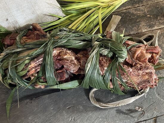 Dschungelfleisch, frisch angeliefert