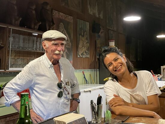 Walter Saxer mit seiner Tochter Micaela