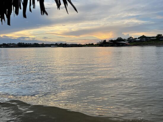 Rückfahrt mit den letzten Strahlen des Tages.