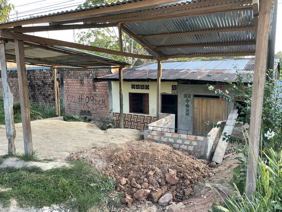 Hier soll ein Verkaufsstand entstehen.