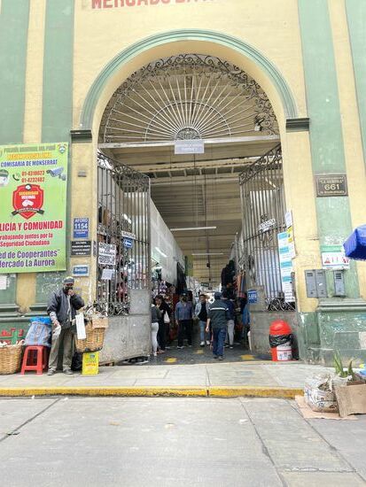 ein alter traditioneller Markt