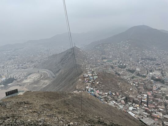 unten kann man die Strasse zum Santa Rosa Tunnel erkennen