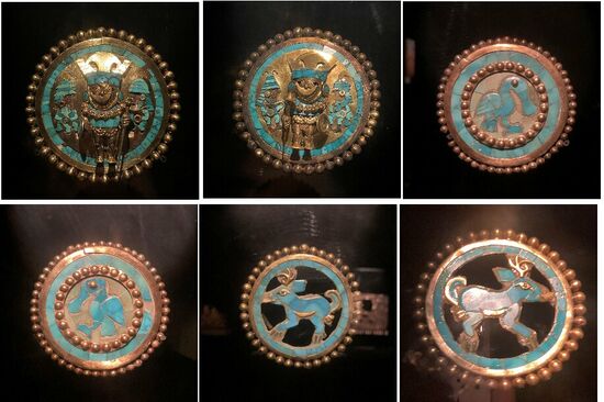 aufwändige Ohrstecker...