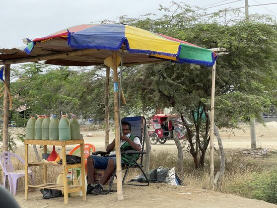 eine mobile Trankstelle