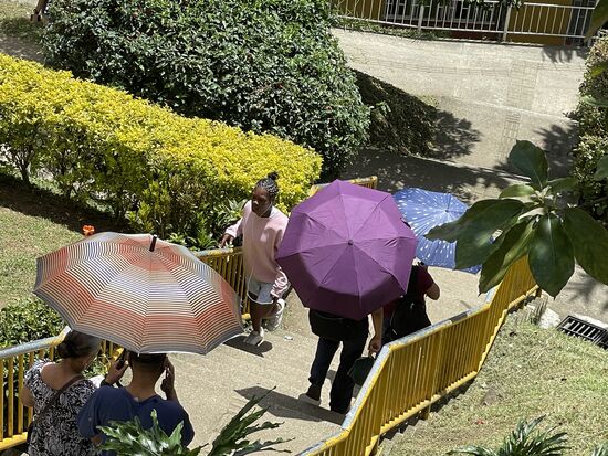 Sonnenschirme... hier sollte ich eigentlich einen Schirm finden, wenn ich dann wieder einen brauchen werde.