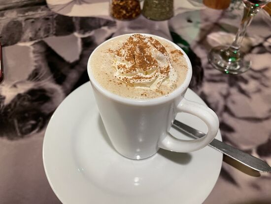 Ein Cappuccino als Dessert