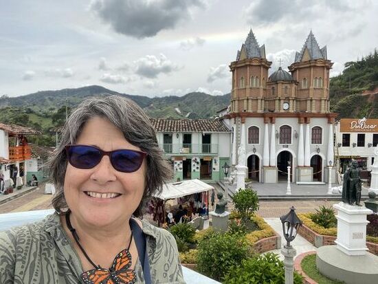 Von der Aussichtsplattform im neuen Dorf Penol