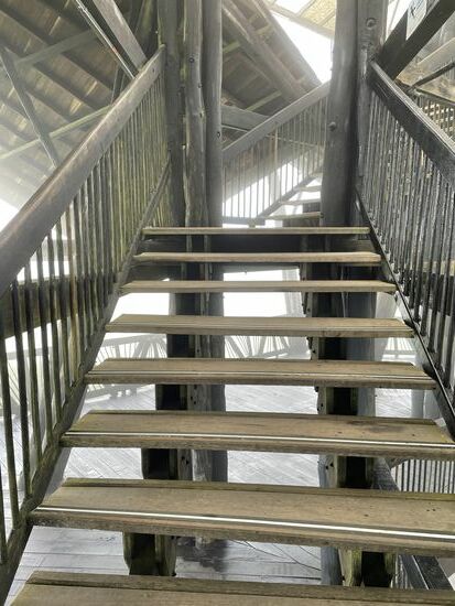 110 Stufen sind es heute. Peanuts im Vergleich zu anderen Orten.