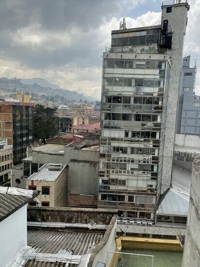 Die Aussicht von der Dachterrasse