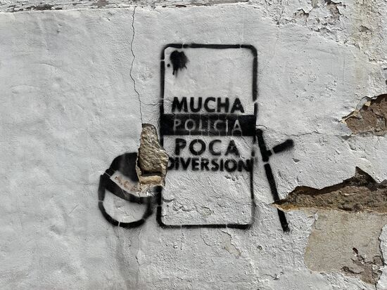 Viel Polizei - wenig Spass