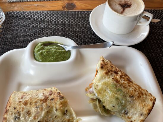 Lunch, hat richtig gut geschmeckt.