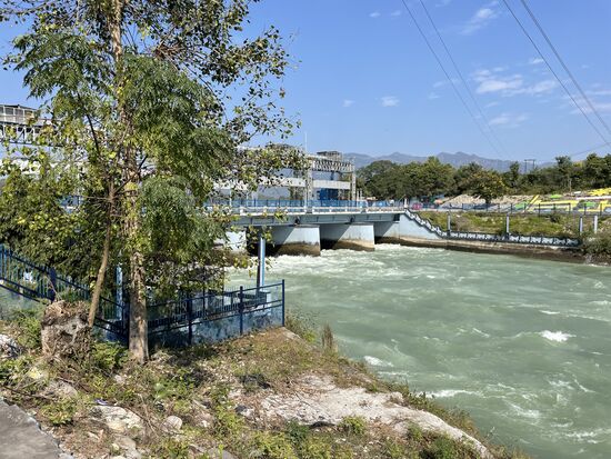 HIer gelangt das Wasser in den Kanal und später in das Flusskraftwerk