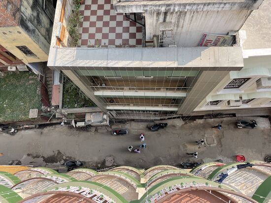 Blick in die Hintergasse