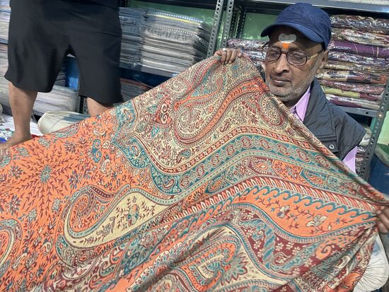 Pashmina-Bettüberwurf