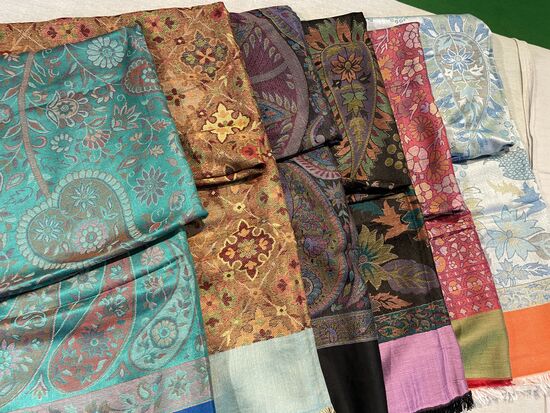 Seide mit Pashmina gemischt