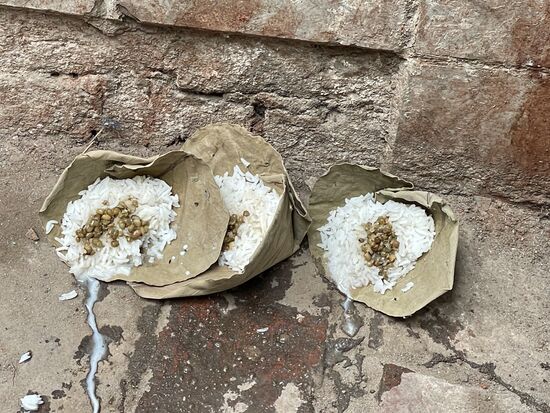 Eine Hundefutterstelle