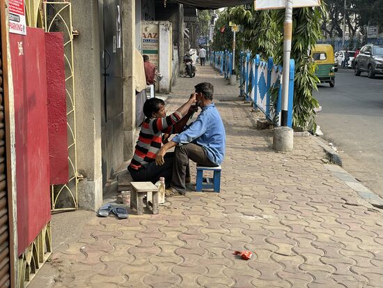 Freiluftrasur pure and simple.