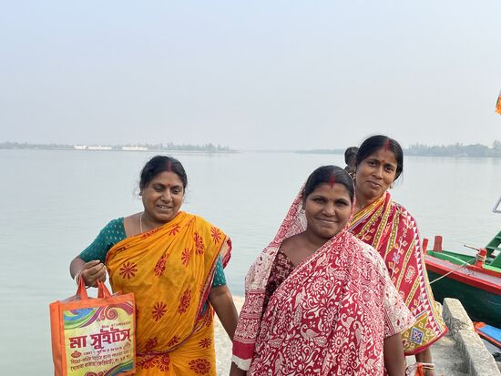 Die Küchencrew des Bootes