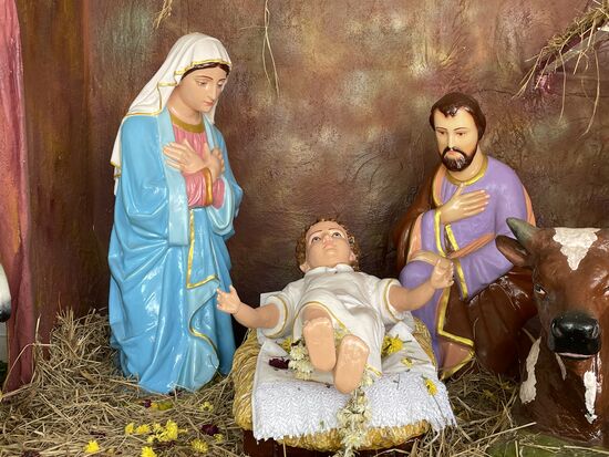 Noch einmal eine Krippe, wir sind immer noch in der Altjahrwoche.