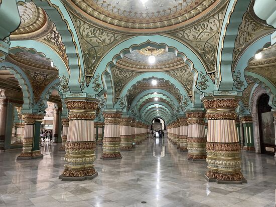 Im Palast von Mysore