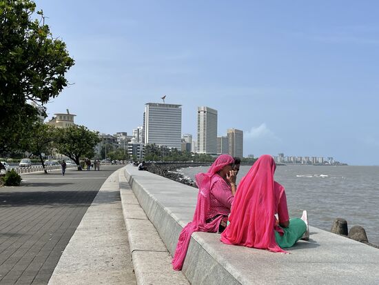 Am Marina Drive in Mumbai