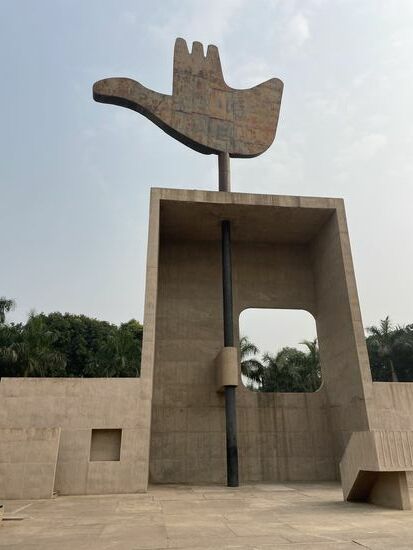 die offene Hand, Symbol von Chandigarh, der Corbusier-Stadt