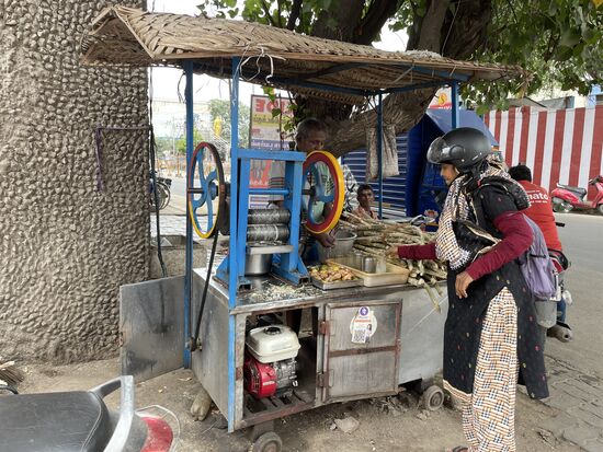 Zuckerrohrpresse für frischen Saft