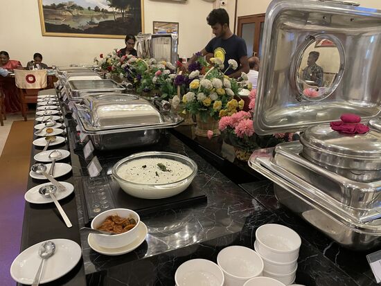 Buffet im Hotel Royal Court