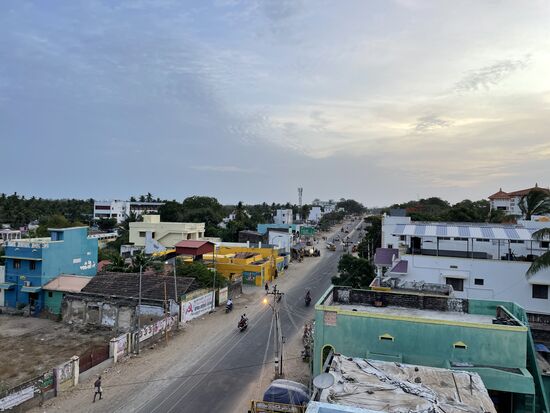 Aussicht vom Dach des Hotels