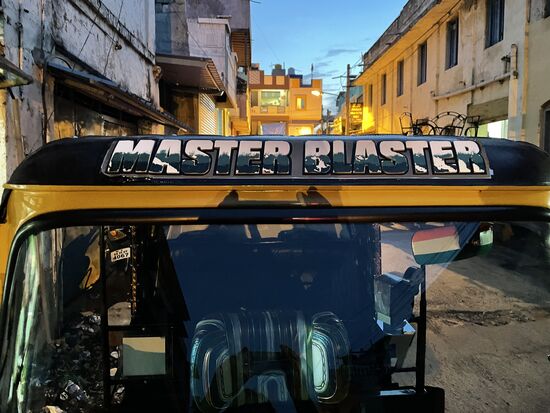 Master Blaster, der wohl spannendste Tucktuck-Driver von Mysore