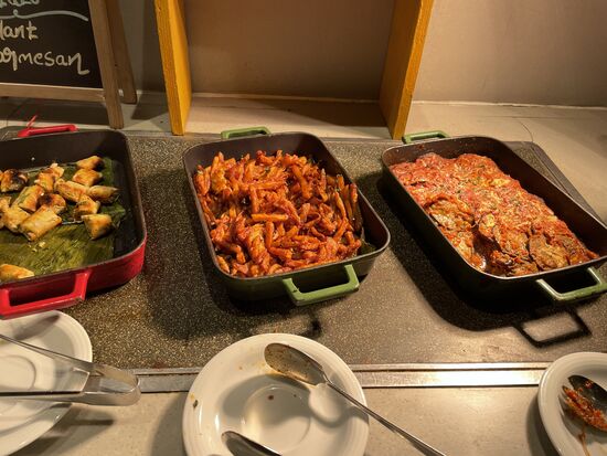 Warme Speisen aus dem Ofen