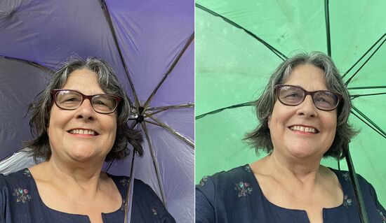 Kann mich nicht entscheiden....  Den einen Schirm habe ich überraschten Zoo-Besuchern kurz ausgeliehen, den anderen von den Park-Wächtern. 
Fest steht aber, dass ich wieder unterwegs bin.