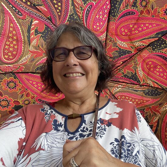 Einen selten schönen Schirm hab ich da in den Strassen von Panaji gefunden.