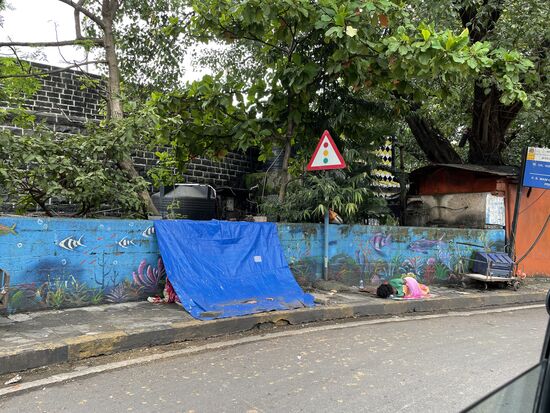 Behelfsmässiger Unterschlupf