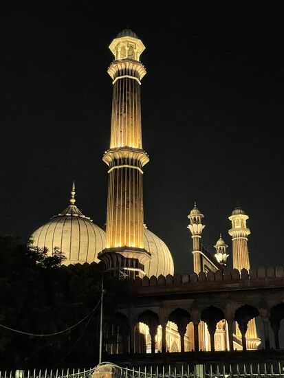 Freitagsmoschee am Abend