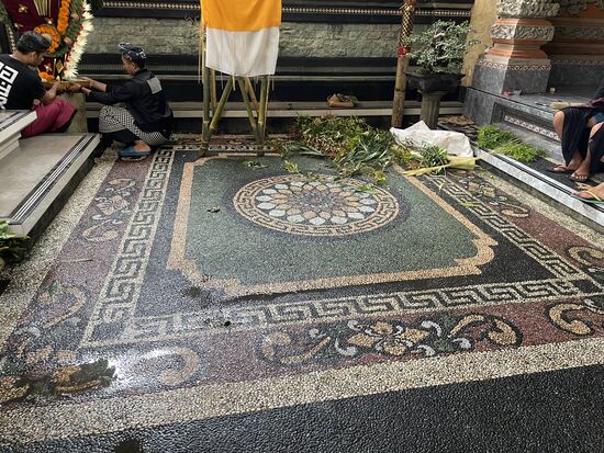 Auch dieser Boden ist sehr typisch. Im Hotel findet man diese Art auch, aber viel kliener.