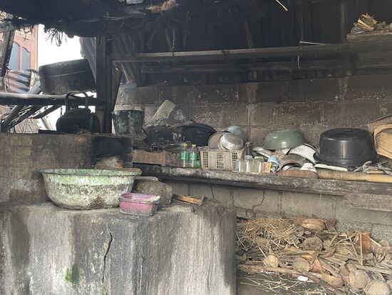 auch diese Küche ist täglich in Gebrauch