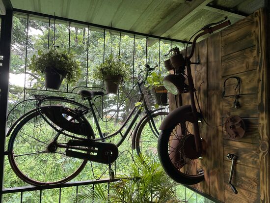 Dekorationen im Restaurant