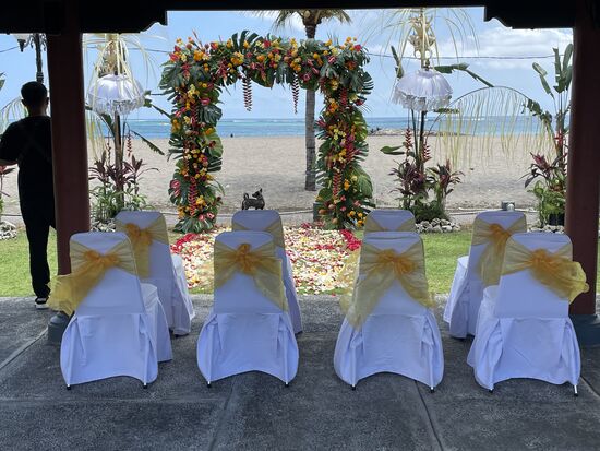 Eine Hochzeit wird vorbereitet