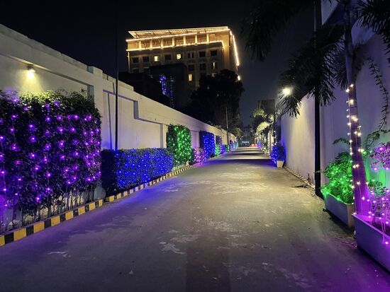 Einfahrt zum Marriott