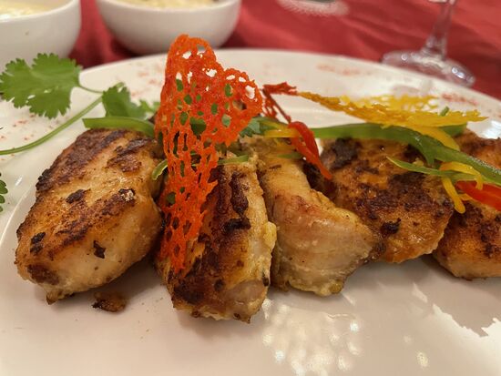 Fisch an Zitronensosse - wird separat serviert