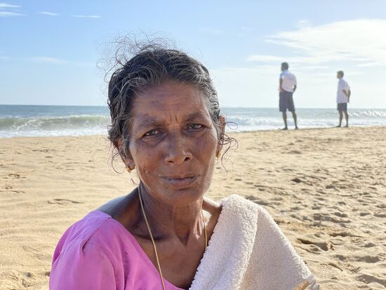Von ihr hab ich eine wunderbare frische Kokosnuss gekauft