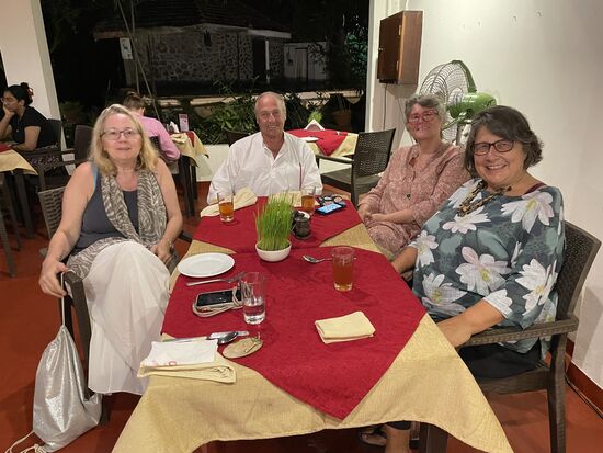 Letzter Abend von Ernestine und Rudi, werde sie vermissen. Aber Daniela bleibt ja noch ein paar Tage.