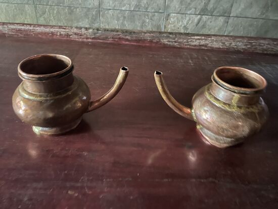 Damit wird am Schluss der Therapie der Körper übergossen. Mit warmem Wasser.
Das tut sooooo gut.